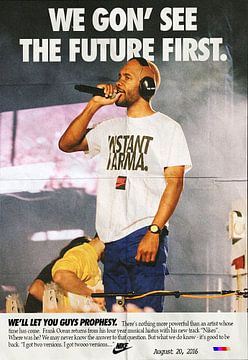 Sneaker Channel Orange - The Future Instant Karma First Concert Poster