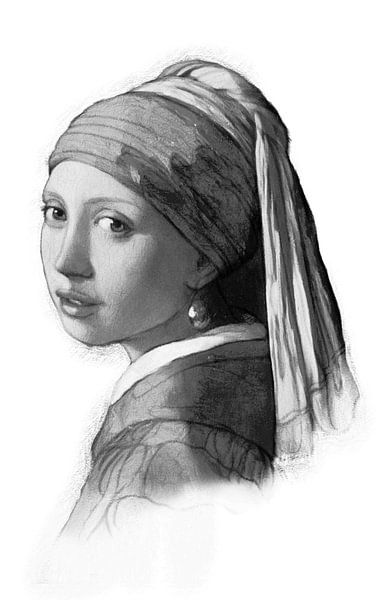 Meisje met de Parel - the Drawing Edition by Marja van den Hurk