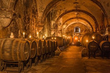 Historische wijnkelder van het cisterciënzerklooster Eberach van Christian Müringer