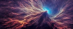 Explosion im Weltraum Illustration