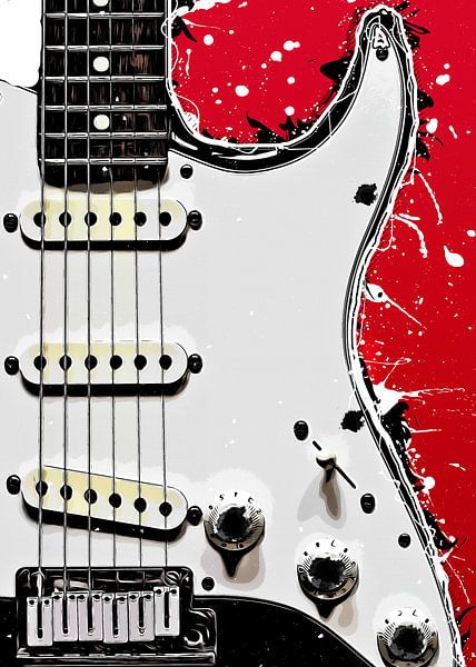 Gitarre Musik Kunst #Gitarre #Musik von JBJart Justyna Jaszke