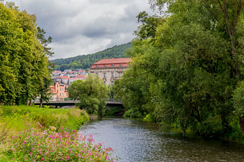 Paysage de parc à couper le souffle au château d'Elisabethenburg
