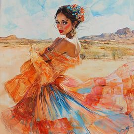 Exotic beauty in desert landscape by Lauri Creates