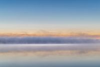 brouillard, brouillard, eau, réflexion