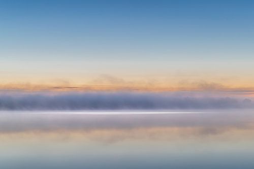 fog, fog, water, reflection