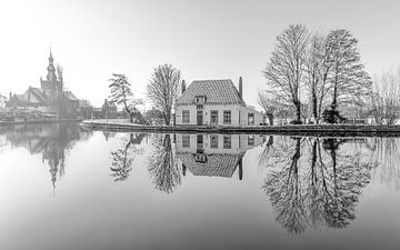 The Veerhuis in Rotterdam Overschie b/w by MS Fotografie | Marc van der Stelt