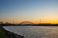 Sunset with train
