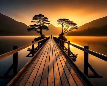 Pfad über den Spiegelsee