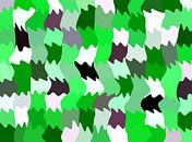 Shakin' Greens (Abstract Wave pattern in green) by Caroline Lichthart thumbnail