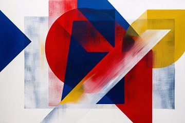 Geometrisch abstract ontwerp kleuren van Art & Soul Creations