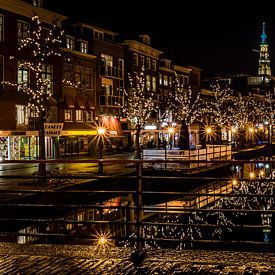 Leiden night by peter van der pol