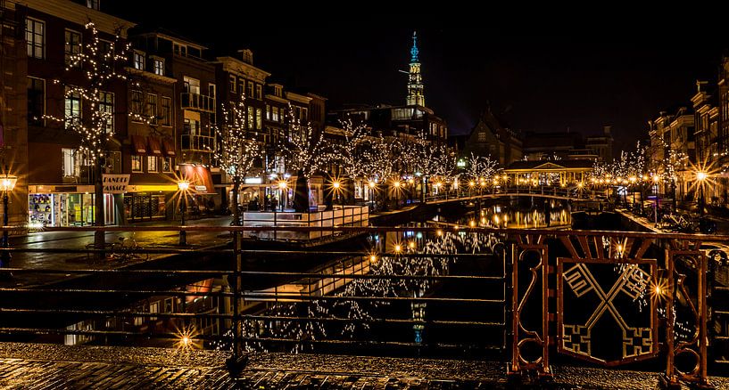 Leiden night by peter van der pol