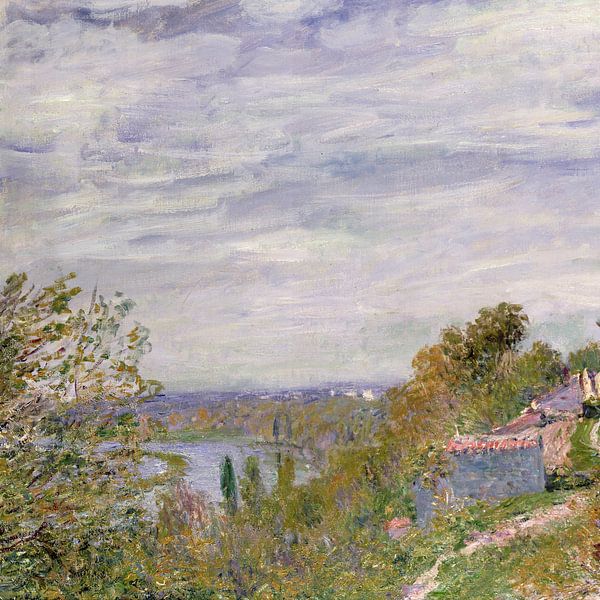 Alfred Sisley,Path in the Gardens of By, May morning by finemasterpiece