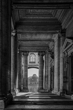 Galleria Capitolijnse heuvel Rome pt 2 BNW van Martijn Jebbink Fotografie