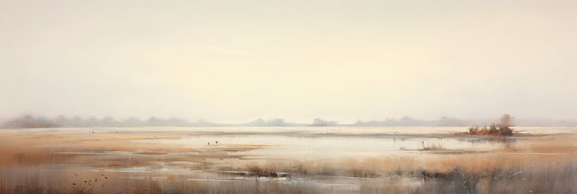 Rustig Landschap van Bloemen Studio