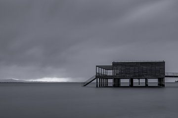 Badhuis in zwart-wit van Rainer Pickhard