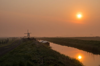 Zonsopkomst langs de Wimmenummervaart