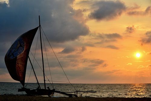 Schemerboot vanuit Negombo