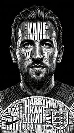 Portrait typographique de Harry Kane sur ANGGA HERMAWAN WIDODO
