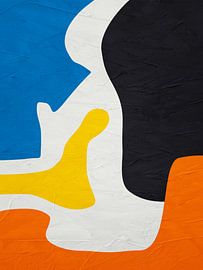 Colourful geometric organic abstract art by Online Arts