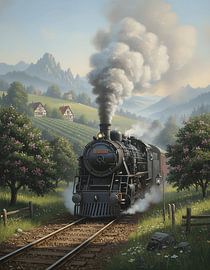 Steam Train in the Clove Garden by Regan Frederick