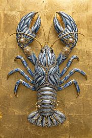 Lobster Luxe – Sardinenhummer mit Gold und Korallen von Marianne Ottemann - OTTI