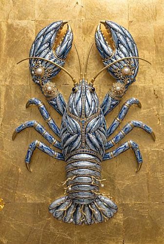 Lobster Luxe - Langoustine à l'or et au corail sur Marianne Ottemann - OTTI