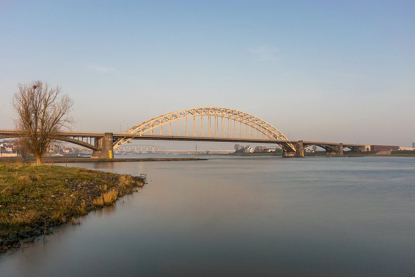 Waalbridge Nijmegen in the early morning by Patrick Verhoef