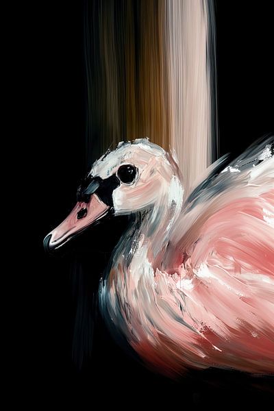Pink duck by Franka Poulain