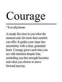 Definitie Moed - Wit van WordsThatInspire