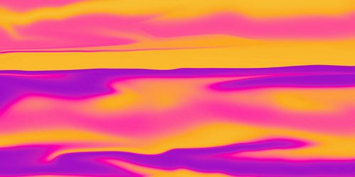 Kleurrijke zonsondergang, abstracte kunst in roze, paars en oranje