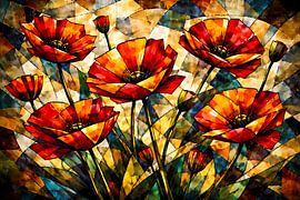 Poppies Cubism