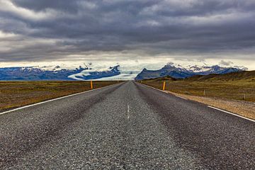 Ringstraße entlang des Vatnajökull