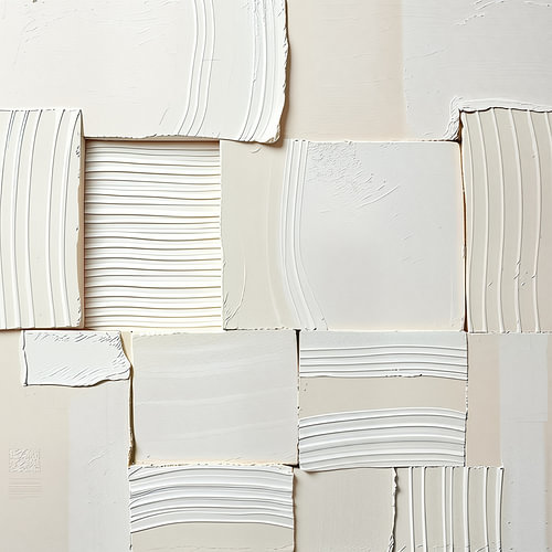 Modern abstract blocks beige white.