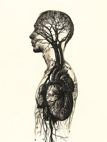 Het verbinding tussen de menselijke anatomie en de natuur
