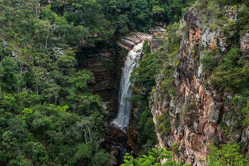 Mosquito-Wasserfall in der Chapada Diamantina auf dem Lande in Bahia