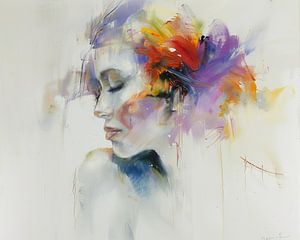 Frauen Malerei Kunst | Ethereal Mind Leinwand