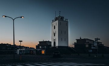 Leuchtturm von Katwijk bei Sonnenaufgang von Sanne Dost