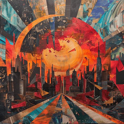 Sunrise in the City - Golden Rays over the Buildings