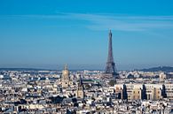 Blick auf den Eiffelturm in Paris, Frankreich van Rico Ködder thumbnail