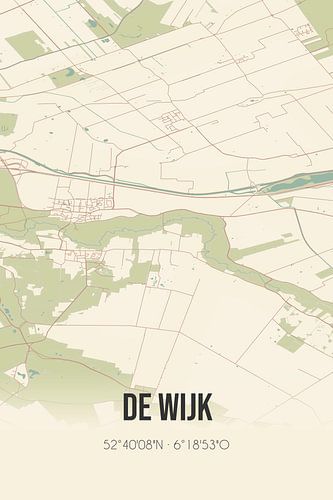 Alte Karte des Bezirks (Drenthe)
