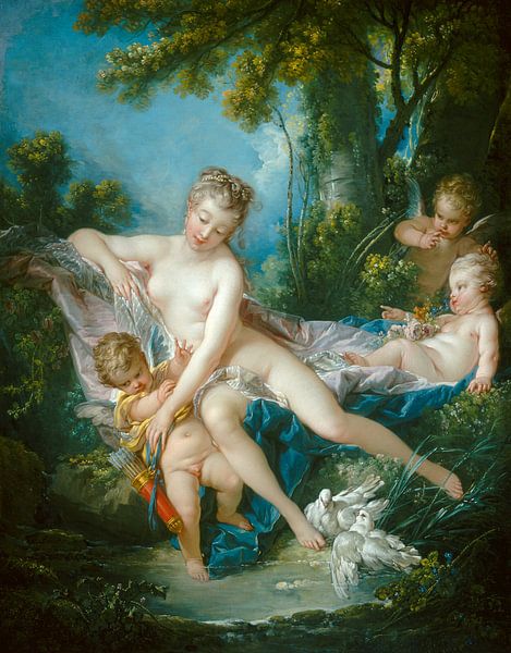 Bad der Venus - François Boucher von 1000 Schilderijen