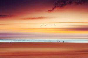 Stiller Sommerabend Am Meer von Dirk Wüstenhagen