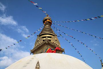 Stupa Bouddhanath à Katmandou, Népal sur Rogier Schutte