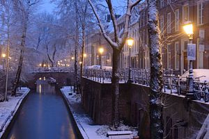 Nieuwegracht in Utrecht tussen Brigittenbrug en Quintijnsbrug van Donker Utrecht