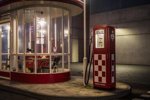 Historisch benzinestation