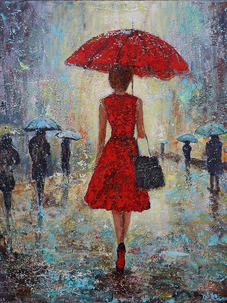 Marcher sous la pluie par Christian Carrette