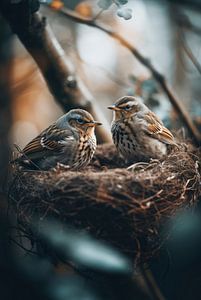 Birds In Nest No 2