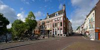 Hoek Oudegracht en Lange Smeestraat in Utrecht