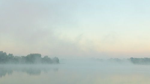 Ochtendgloren in  de mist